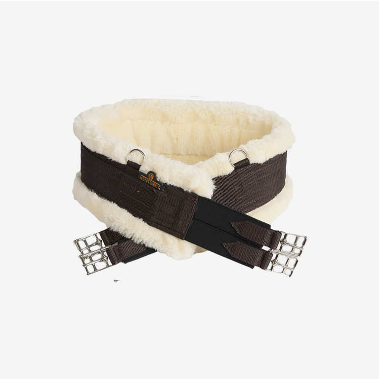 Kentucky Horsewear Fårskinns Sadelgjord Brun - Bild 2