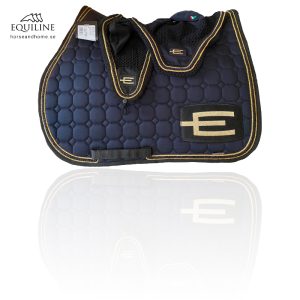Equiline E-logga schabrak guld/glittersvart/guld passpoal