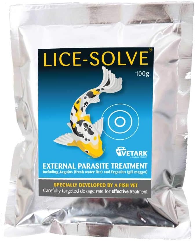 Vetark Lice-Solve External Parasite Anti-Pond Lice Fish Treatment 10g 100g - Bild 4