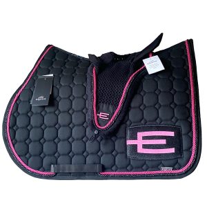Equiline E-logga schabrak svart med rosa och svart passpoal