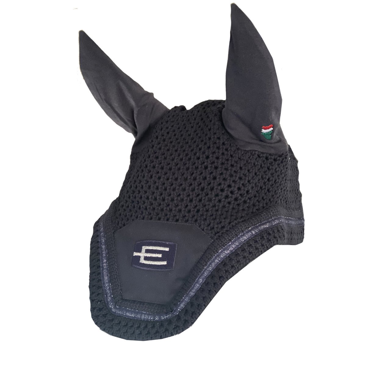 Equiline E-logga Loop tävlingshuva i marin med maringlittrig passpoal