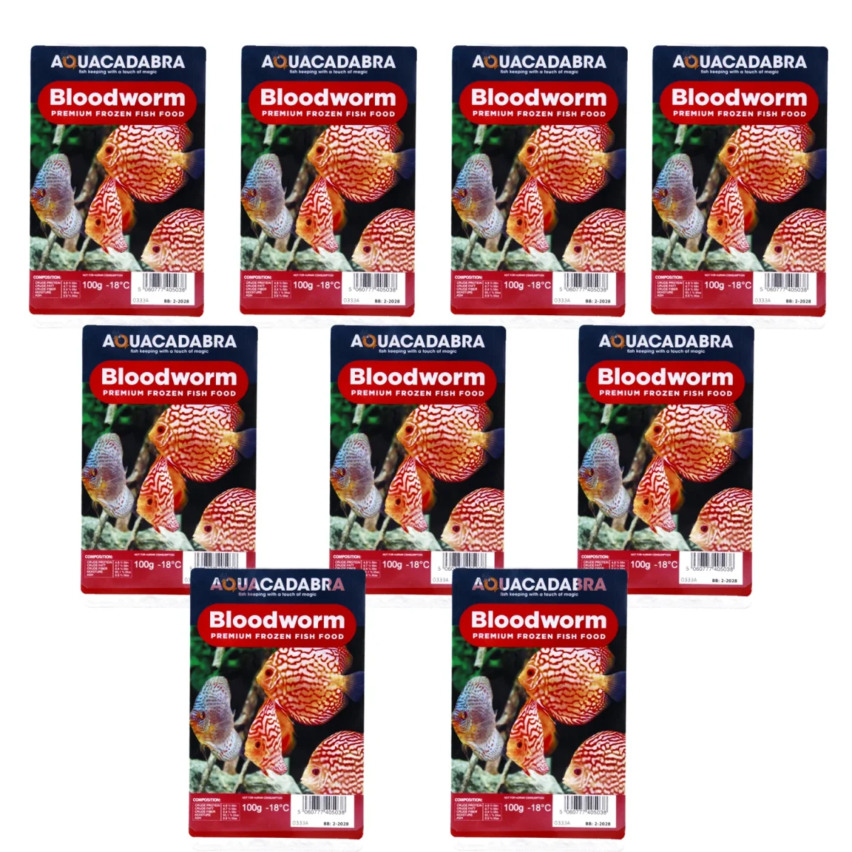 Aquacadabra Premium Frozen Bloodworm Aquarium Fish Food Multi Packs - Bild 6