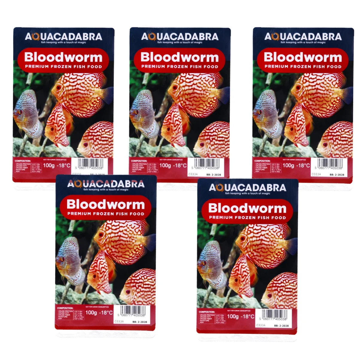 Aquacadabra Premium Frozen Bloodworm Aquarium Fish Food Multi Packs - Bild 5