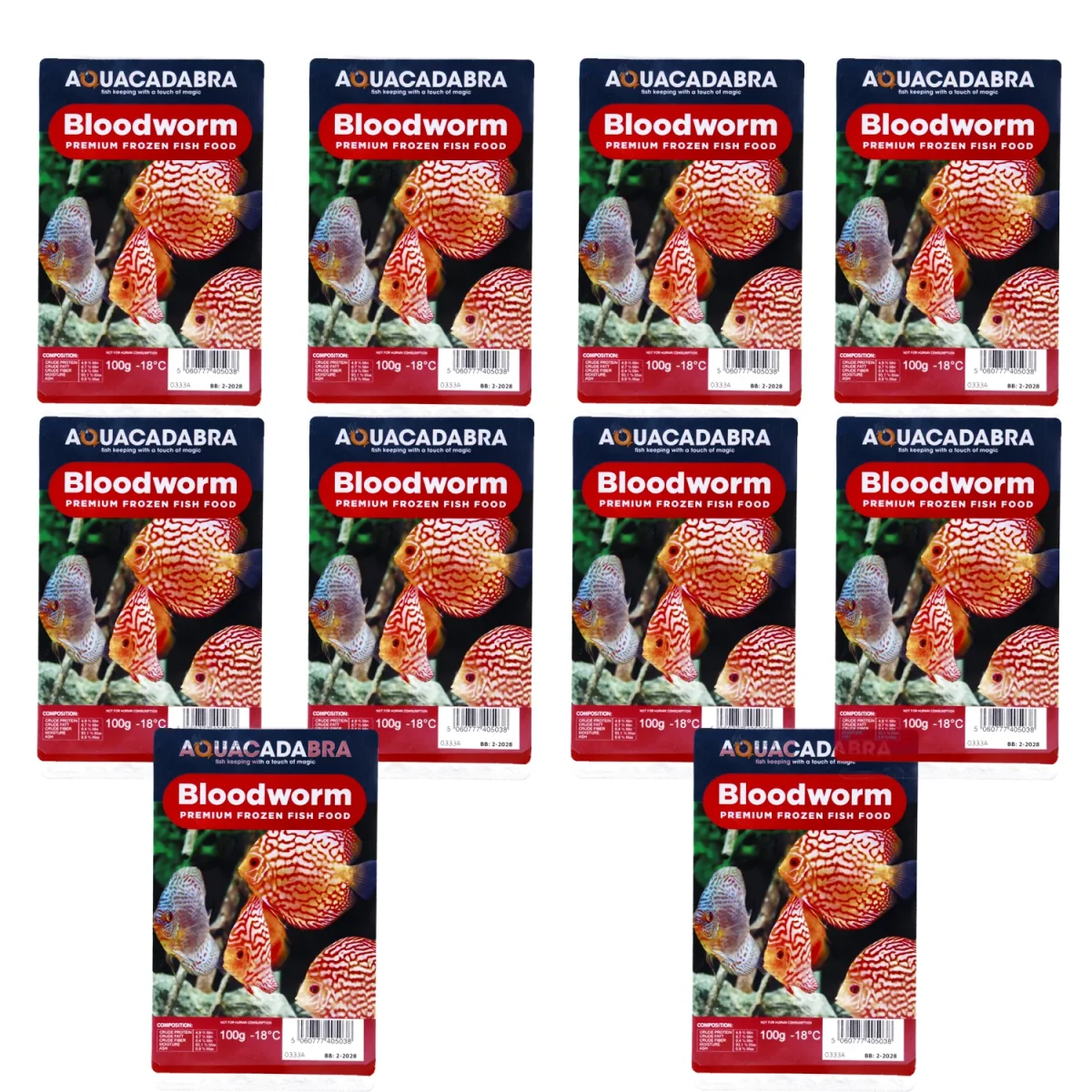 Aquacadabra Premium Frozen Bloodworm Aquarium Fish Food Multi Packs - Bild 7