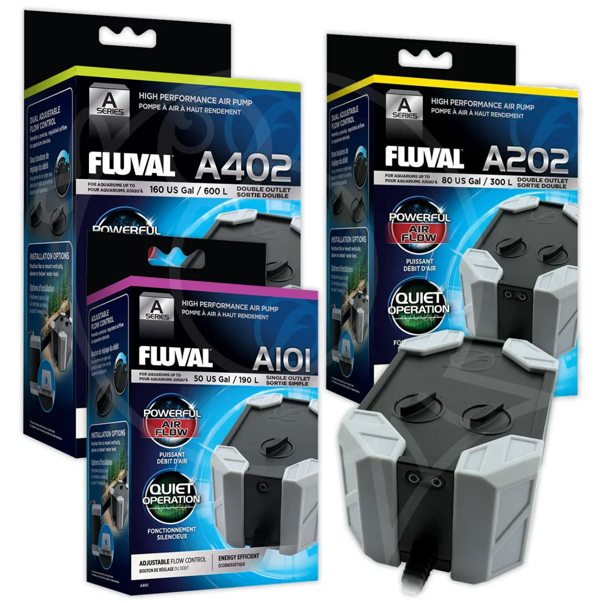 Fluval A-Series Silent Aquarium Air Pumps - Bild 2