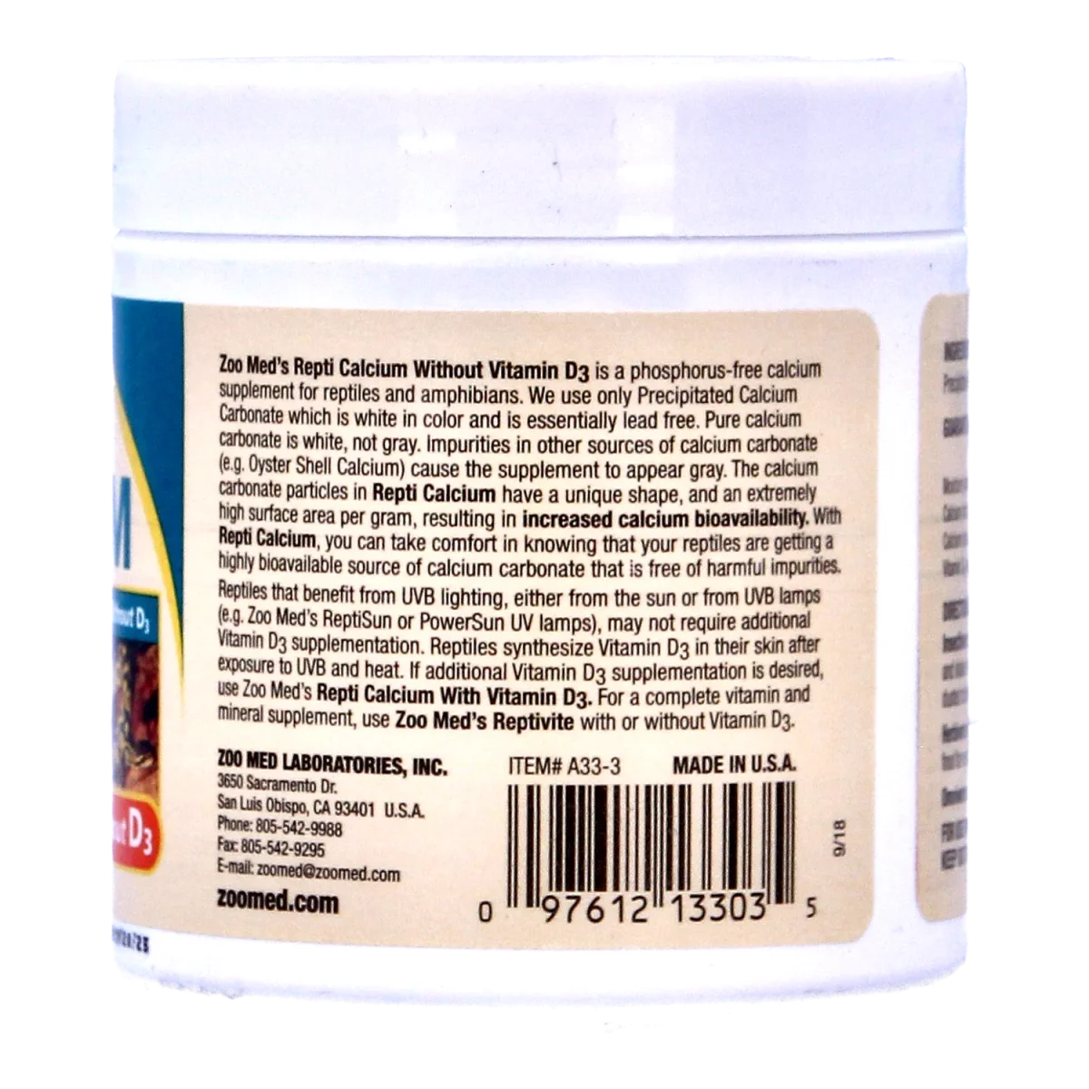 ZooMed Repti Calcium with Vitamin D3 - Bild 4